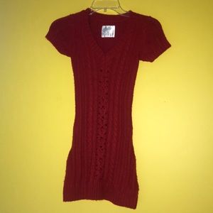 Red Sweater Dress